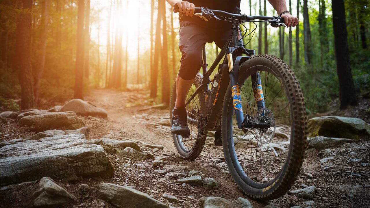 Imagem de uma pessoa pedalando