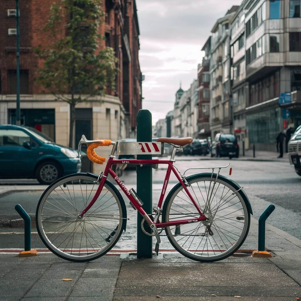 Imagem de ciclistas em ação